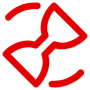 Pending Process Red Sandclock free icon for commercial use