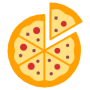 Pizza Food Flat free icon for commercial use