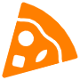 Pizza Orange free icon for commercial use