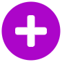Plus Symbol Button Purple Circle free icon for commercial use