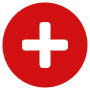 Plus Symbol Button Red Circle free icon for commercial use