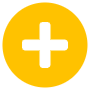 Plus Symbol Button Yellow Circle free icon for commercial use