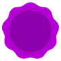 Purple Circle Seal Stamp free icon for commercial use