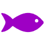 Purple Fish Basic free icon for commercial use