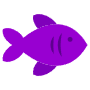 Purple Fish free icon for commercial use