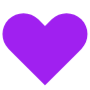 Purple Heart Basic Shape icon
