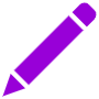 Purple Pencil free icon for commercial use