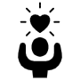 Quality Of Life Black Person And Heart free icon for commercial use