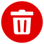 Recycle Bin Delete Red Circle Round icon