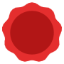 Red Circle Seal Stamp free icon for commercial use