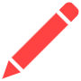 Red Pencil free icon for commercial use
