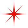 Red Sparkle Star free icon for commercial use