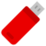 Red Usb Memory Stick icon