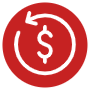 Refund Policy Red free icon for commercial use
