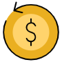 Refund Yellow free icon for commercial use
