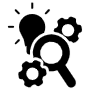 Research And Development Black free icon for commercial use