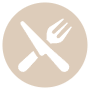 Restaurant Beige Circle Round free icon for commercial use