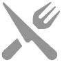 Restaurant Fork Knife Gray free icon for commercial use
