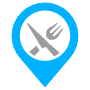 Restaurant Location Address Blue Pointer free icon for commercial use