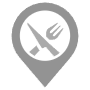Restaurant Location Address Gray Pointer free icon for commercial use