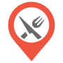 Restaurant Location Address Red Pointer free icon for commercial use