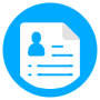 Resume Blue Circle Round free icon for commercial use