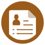 Resume Brown Circle Round free icon for commercial use