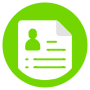 Resume Green Circle Round free icon for commercial use
