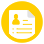 Resume Yellow Circle Round free icon for commercial use