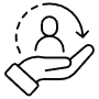 Returning Customer Loyalty Black Outline free icon for commercial use