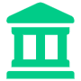 Simple Bank Green free icon for commercial use