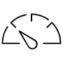 Slow Speed Black Outline free icon for commercial use