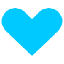 Small Heart Blue free icon for commercial use