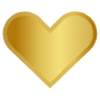 Small Heart Golden icon
