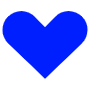 Small Heart Naval Blue free icon for commercial use