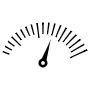 Speedometer Black Lines free icon for commercial use