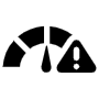Speedometer Speed Limit Black free icon for commercial use