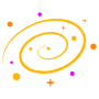 Spiral Galaxy Yellow icon