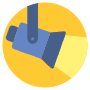 Spotlight Circle Round Yellow free icon for commercial use