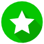 Star Green Circle Round icon
