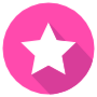 Star Pink Circle Round icon