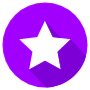 Star Purple Circle Round icon