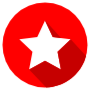 Star Red Circle Round icon