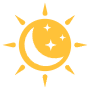 Sun And Moon Yellow free icon for commercial use