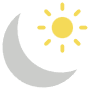 Sun Moon free icon for commercial use