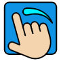 Swipe Left On Screen free icon for commercial use
