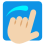 Swipe Right On Blue Screen free icon for commercial use