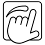 Swipe Right On Screen Black Outline free icon for commercial use