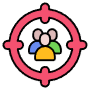 Target Audience Red free icon for commercial use