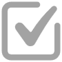 Tick Mark Gray Square free icon for commercial use